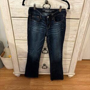 American Eagle Outfitters Women's Deep Indigo Boot Cut Jeans